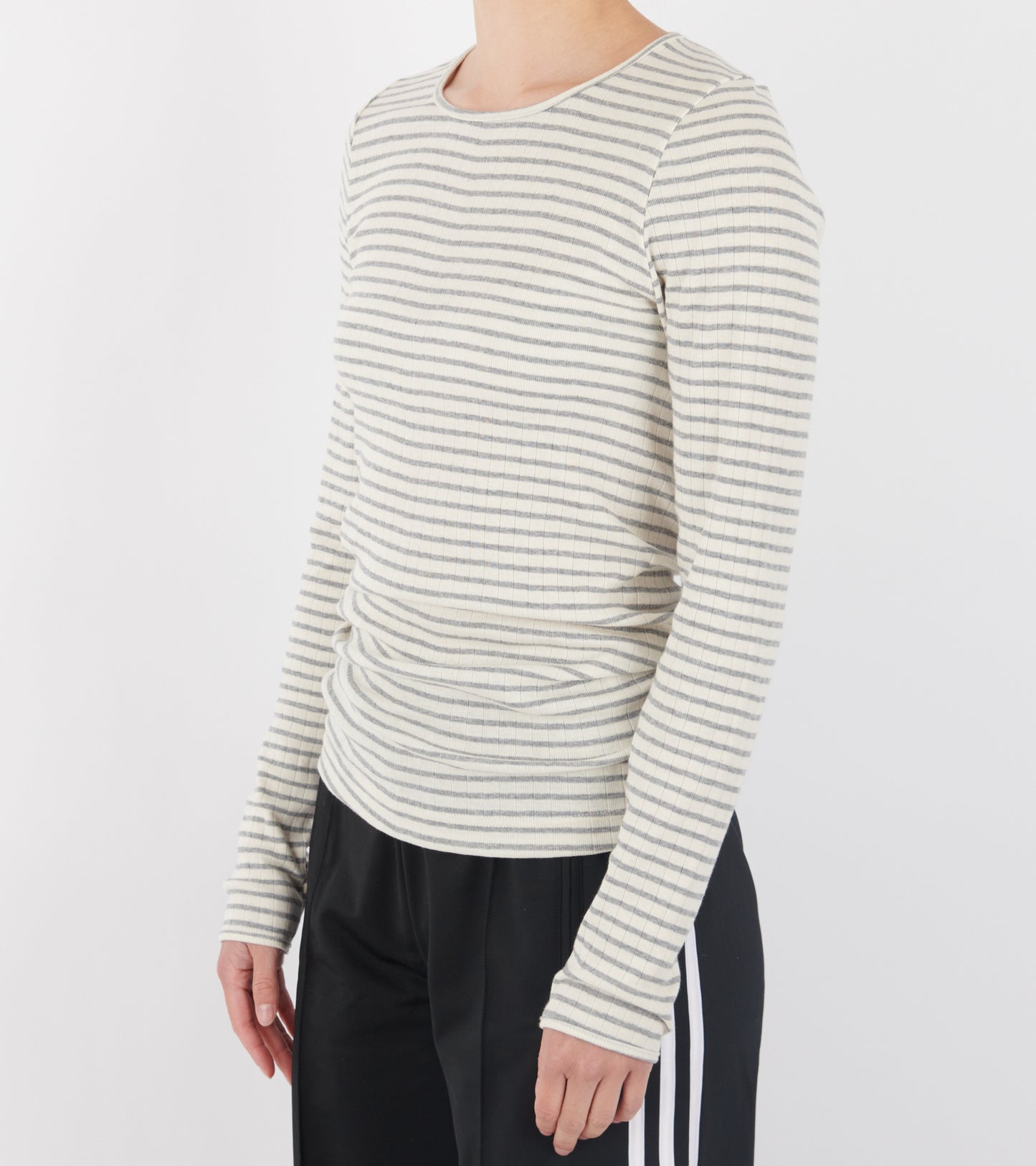 101 Rib NPS Stripes Ecru/Light Grey