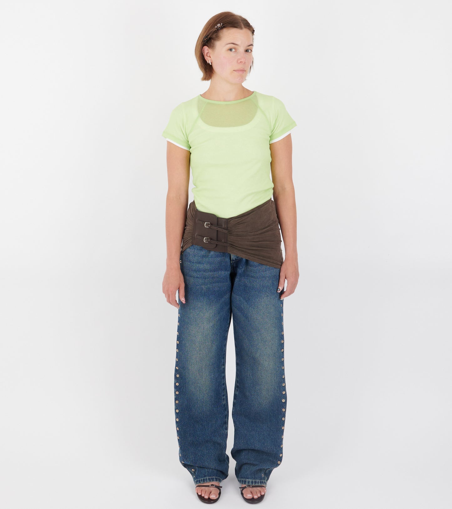 Omu T-shirt Lime Green