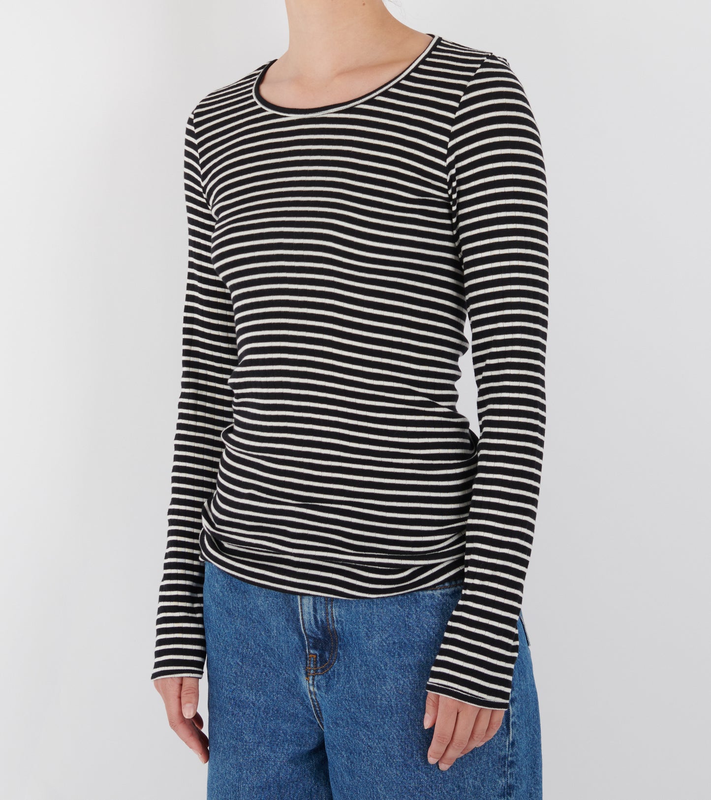 101 Rib NPS Stripes Black/Ecru