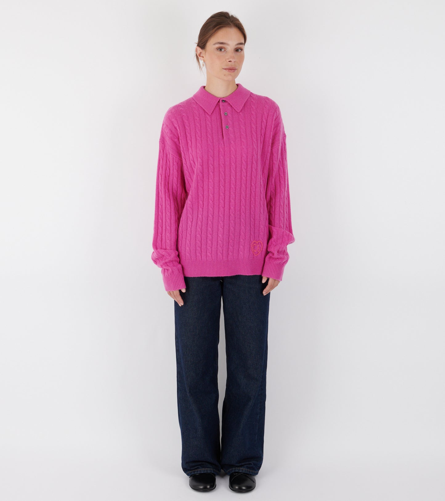Cashmere Polo Pink