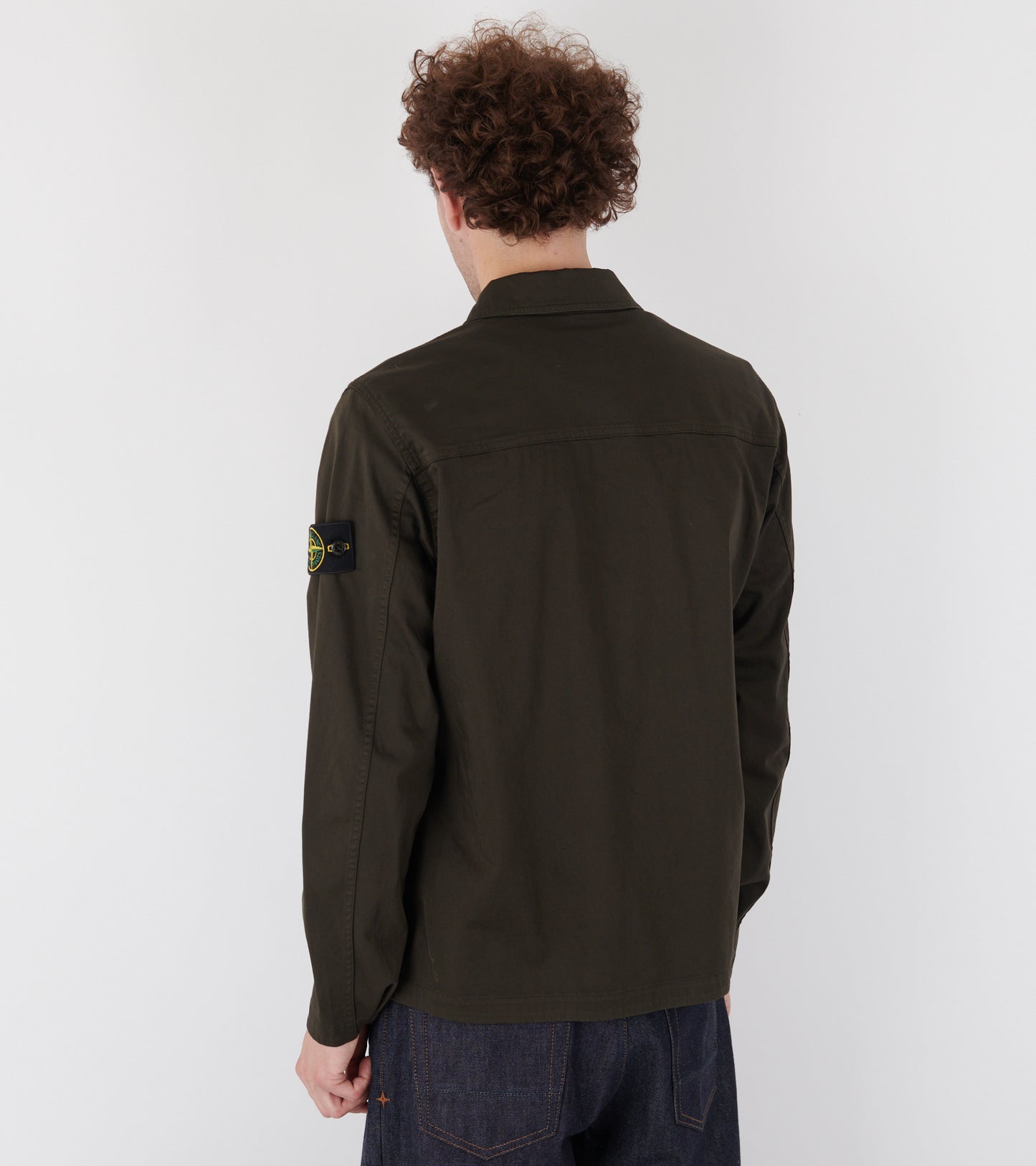 Classic Cotton Zip Pocket Overshirt Coal Grey