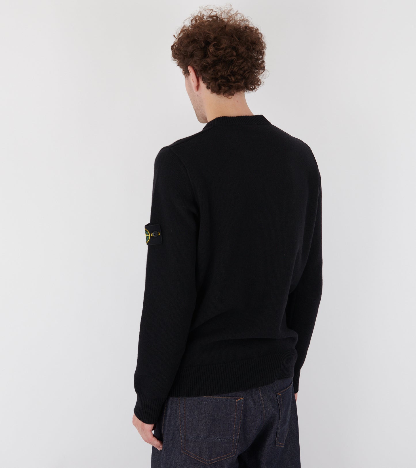 Virgin Wool Mix Knit Black
