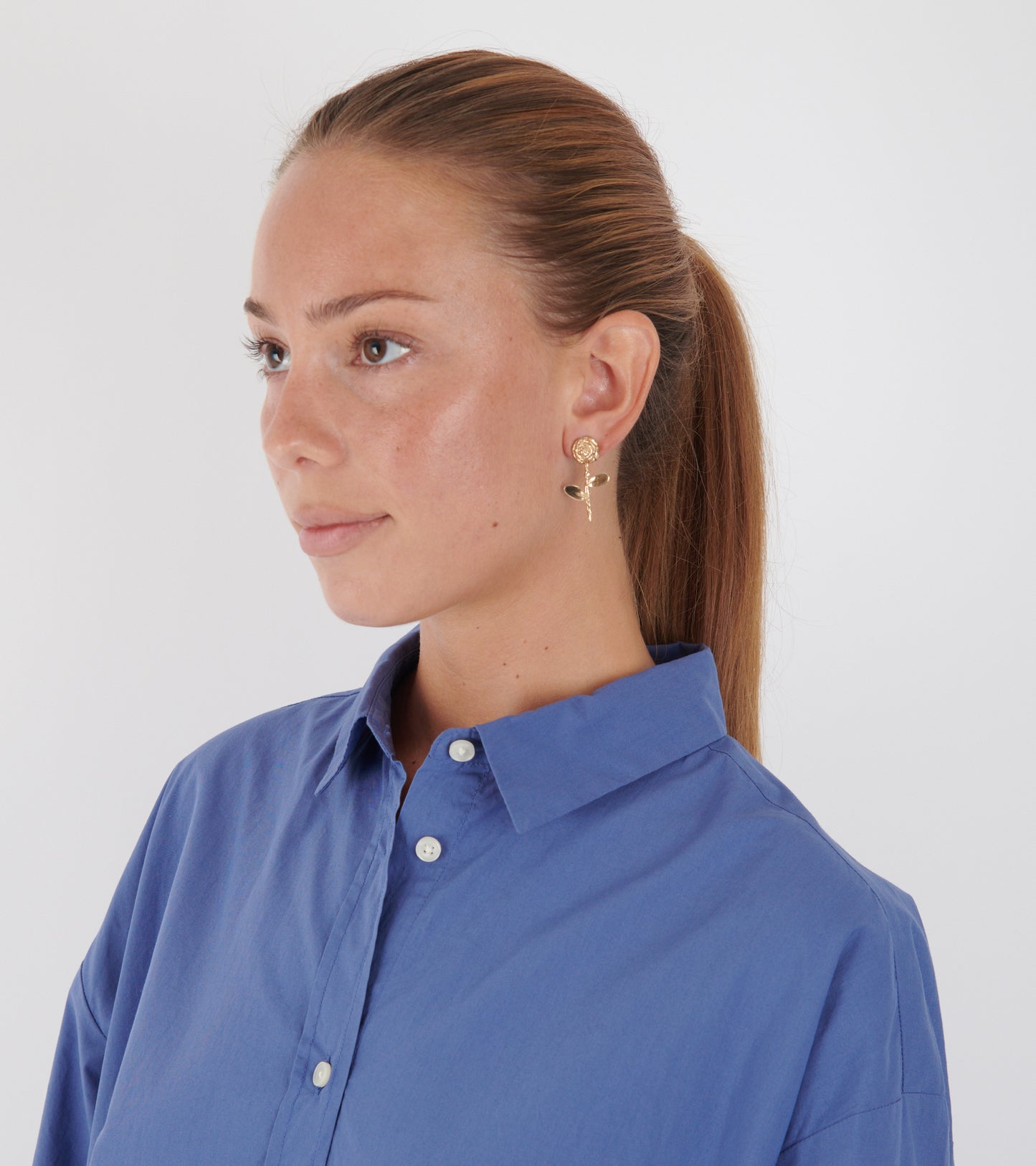 Petite Rose Earring Gold