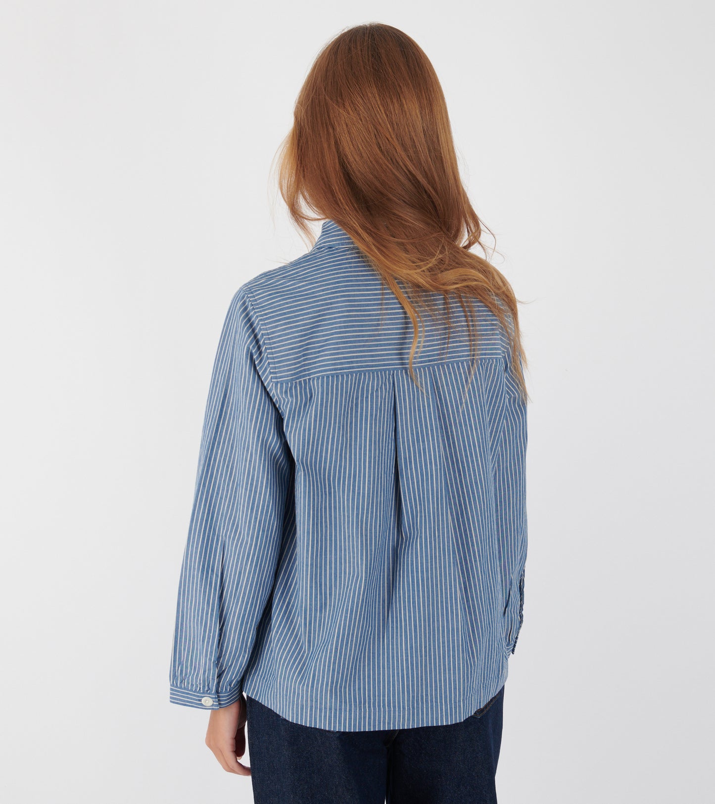 Baya Harvest Stripe Shirt Chambray Blue/Ecru