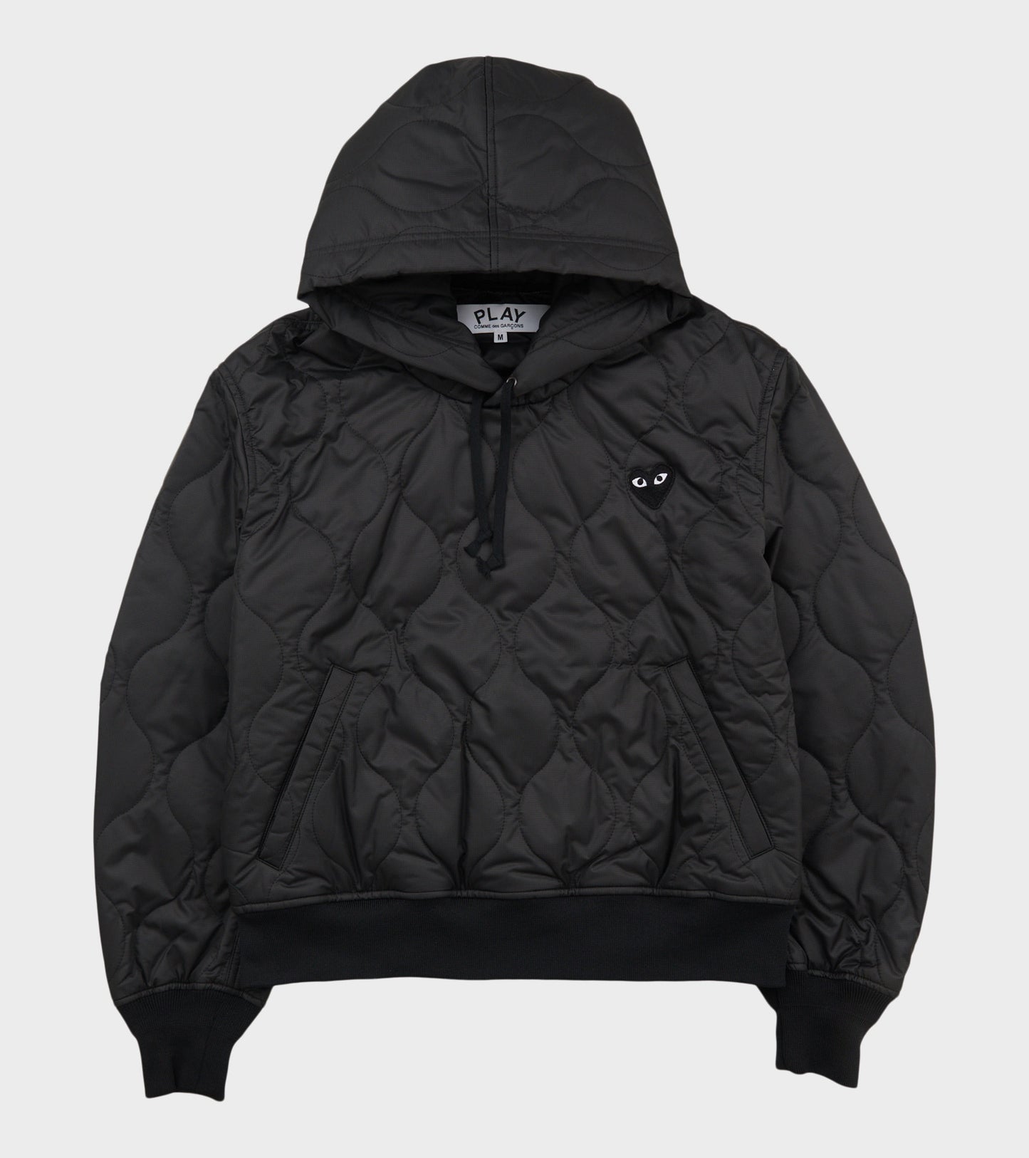 U Black Heart Hooded Jacket Black