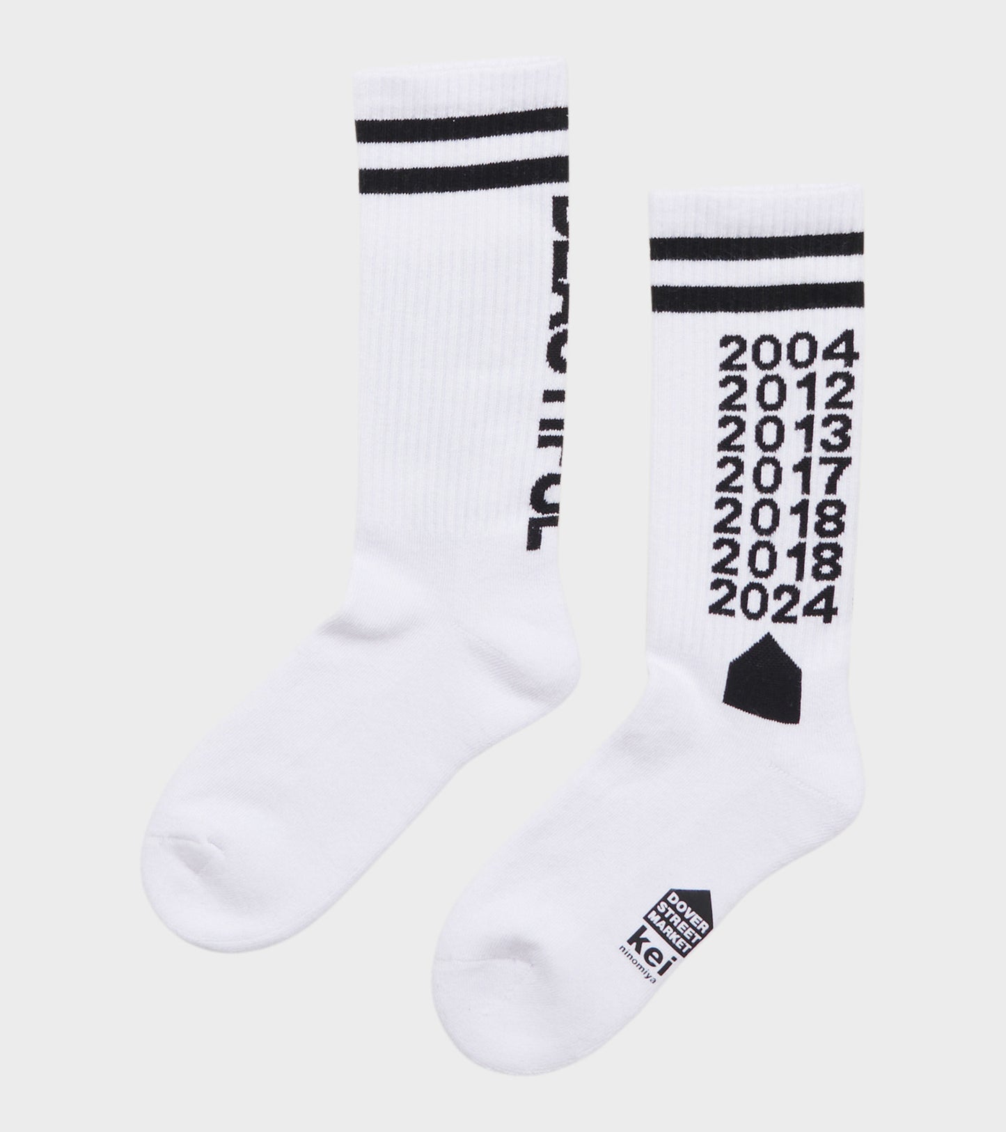 DSM Socks White/Black