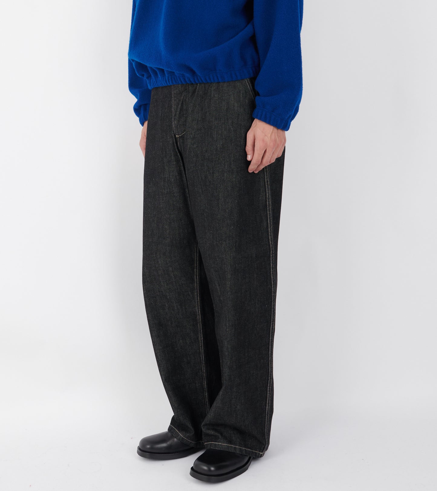Minard Japanese Denim Jeans Black/White Weft