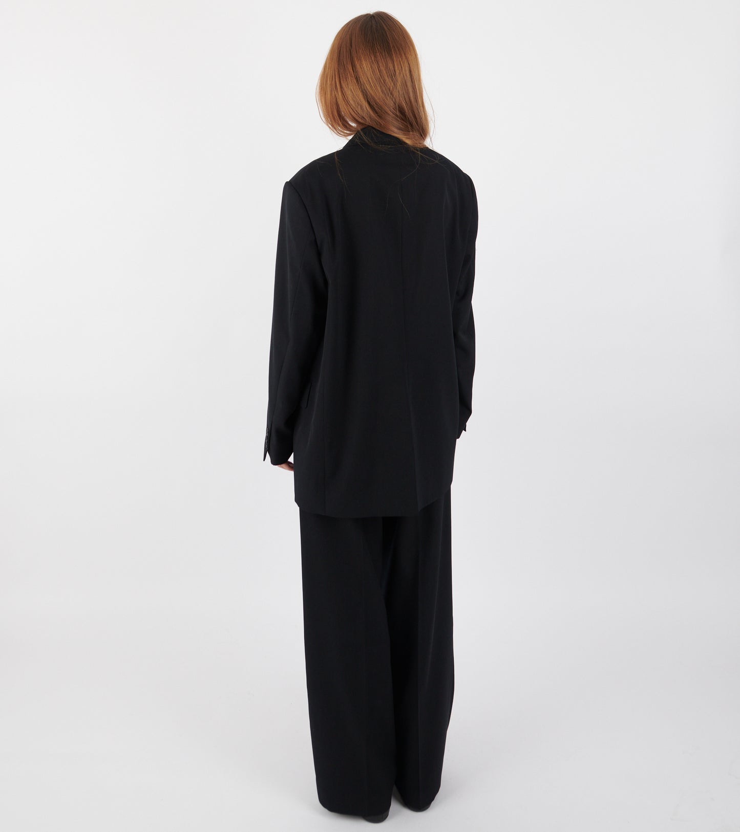 Light Wool Max Gabardine Jacket Top Black