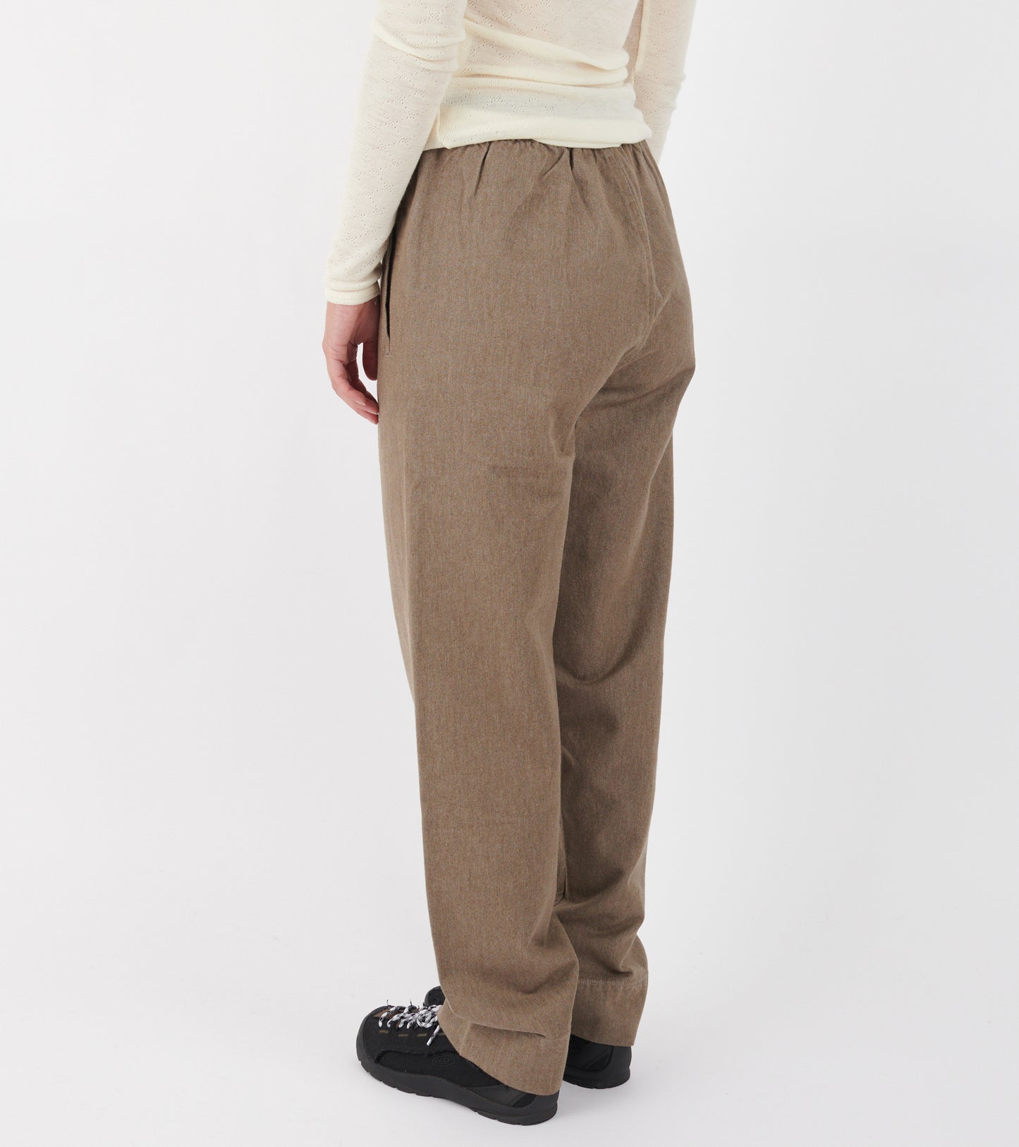 Coco Pant Twill Smokey Brown Melange