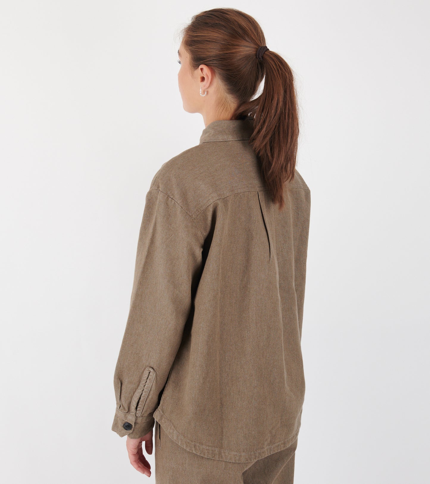 Dusty Shirt Smokey Brown Melange