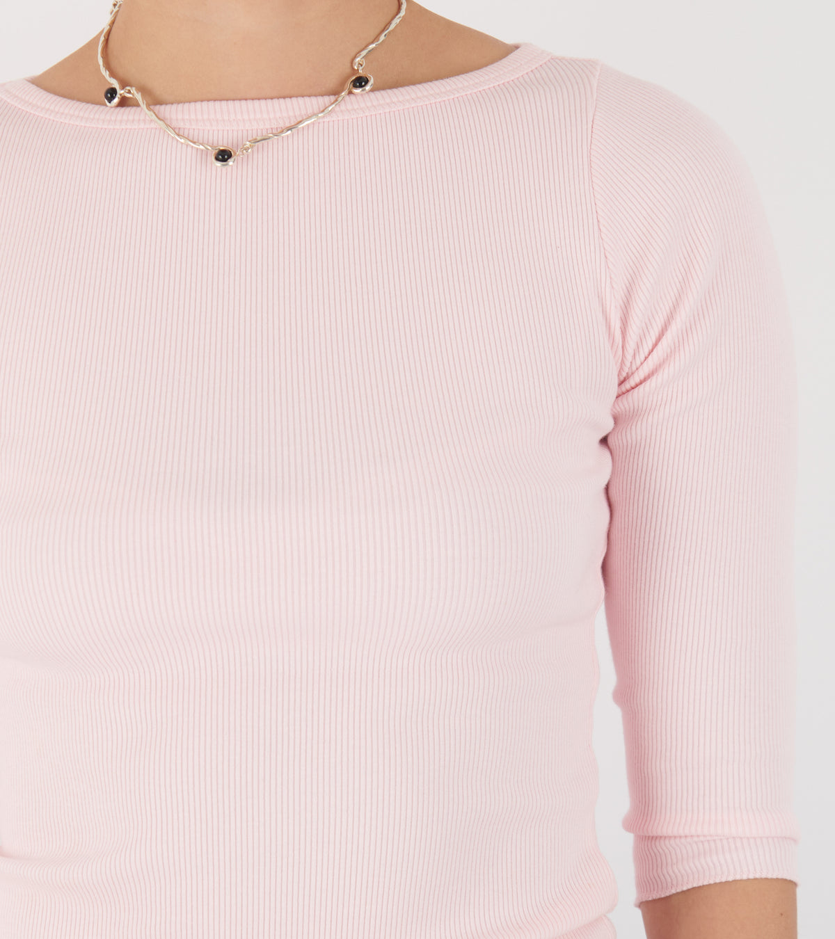Laura Boat Neck Top Pink