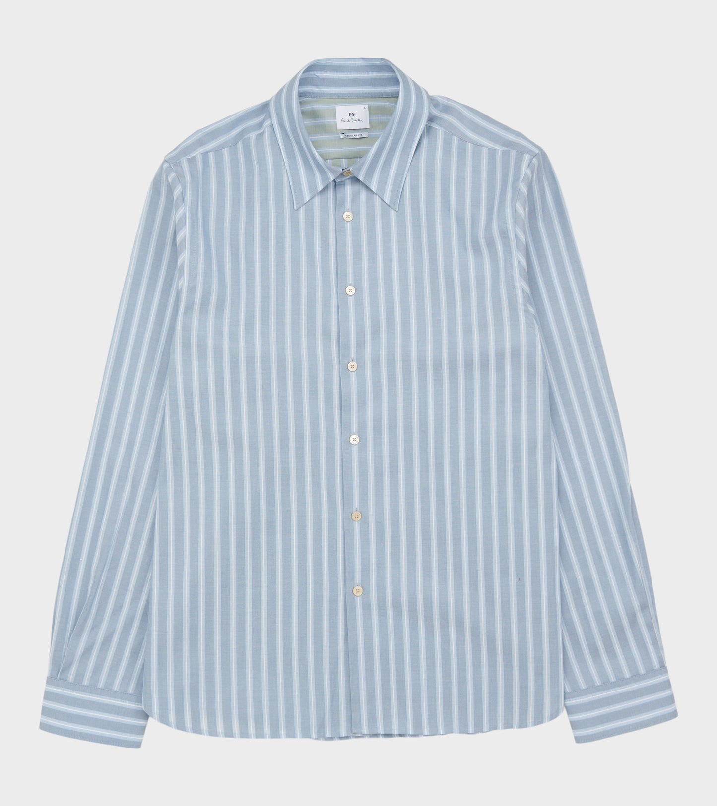 Striped LS Regular Fit Shirt Blue