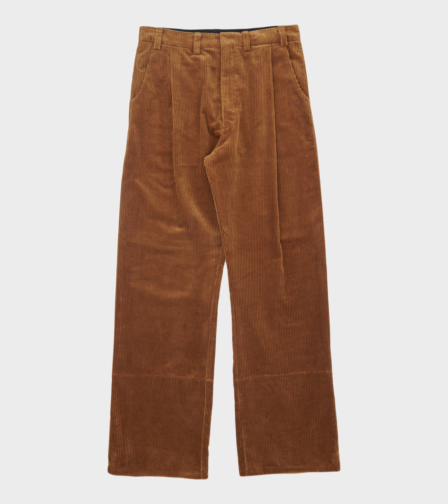 Corduroy Box Trousers Tobacco