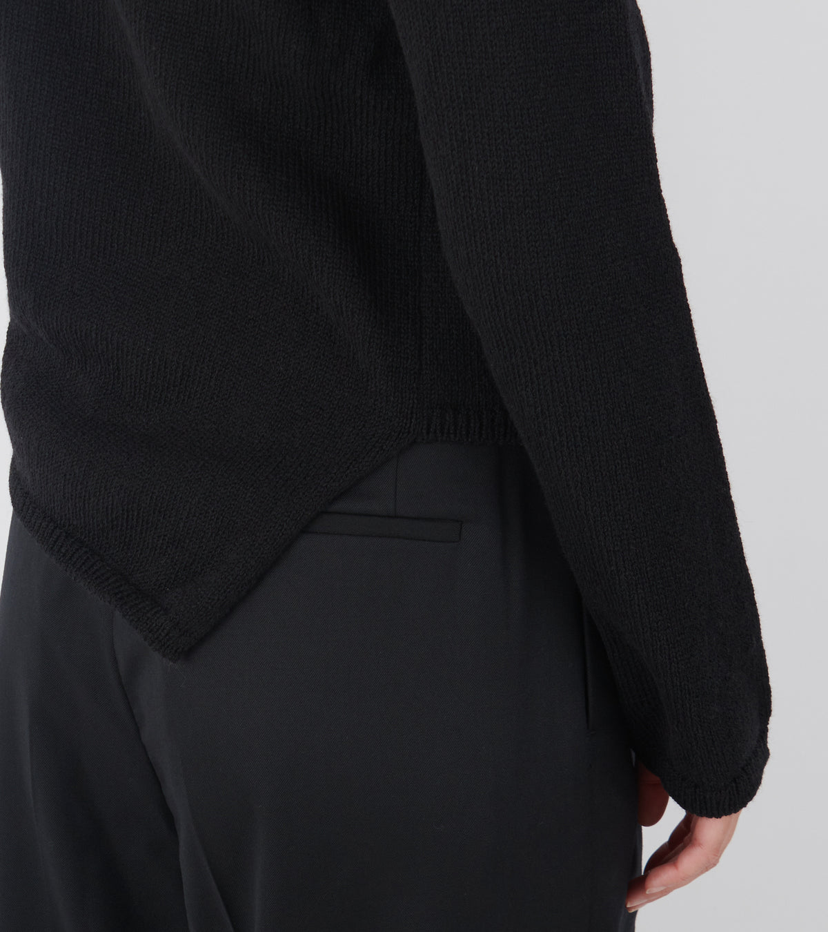 Asymmetrical Cardigan Black