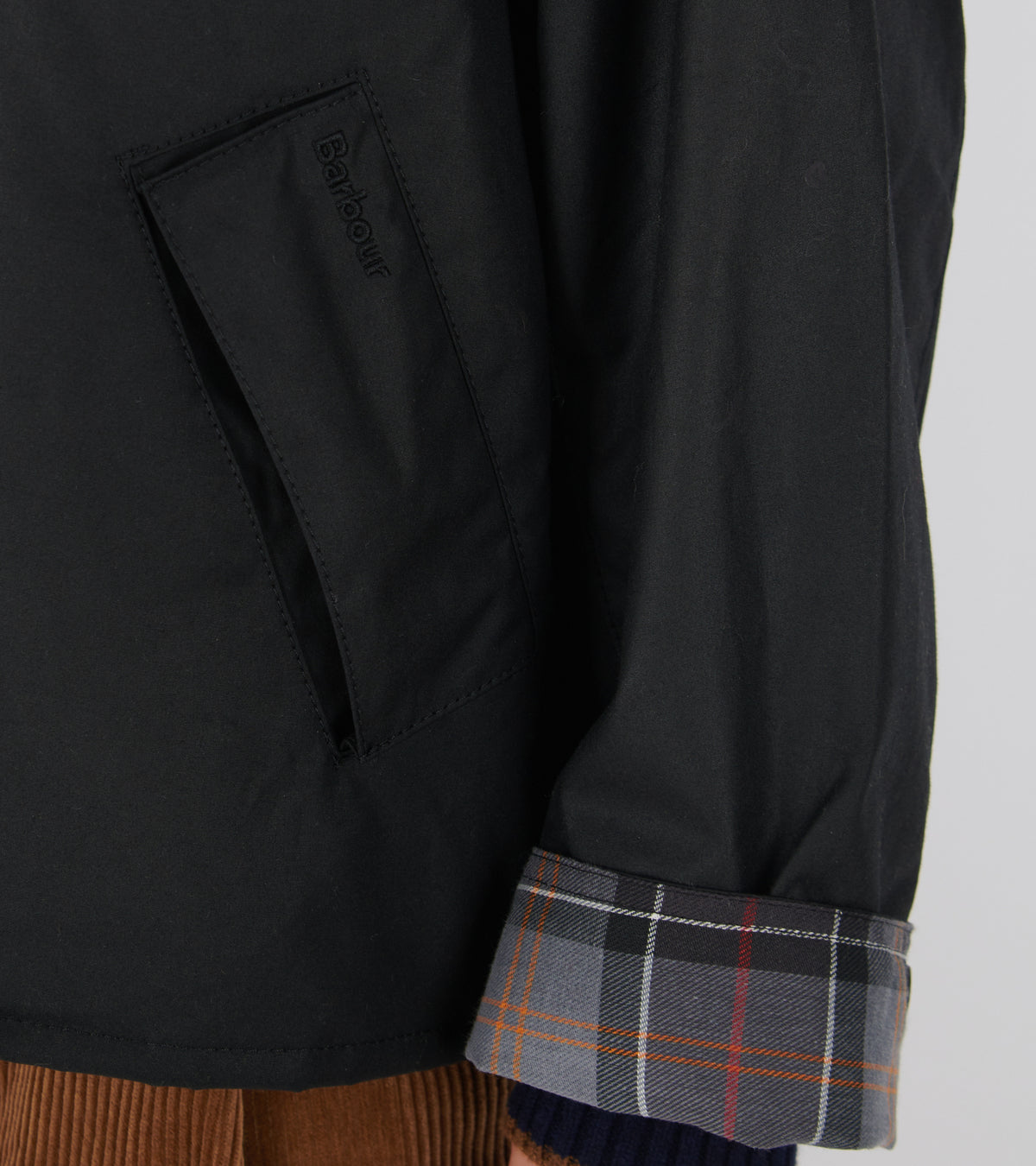 Barbour Modified Transport Wax Jacket Black