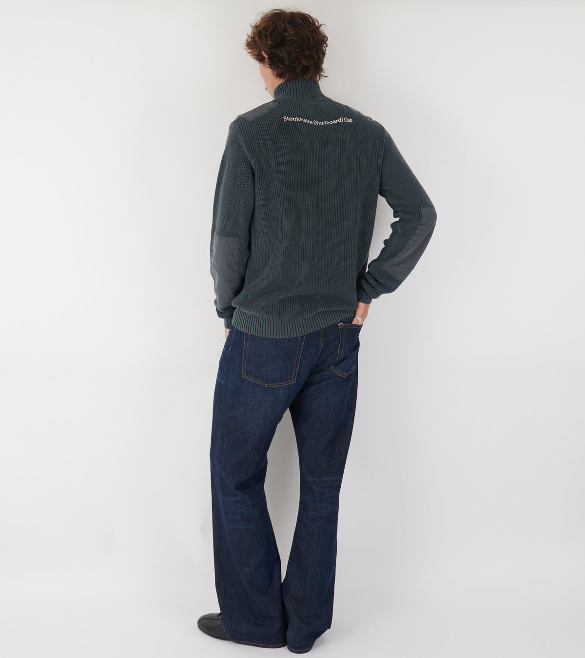 Voy Zipper Knit Washed Black