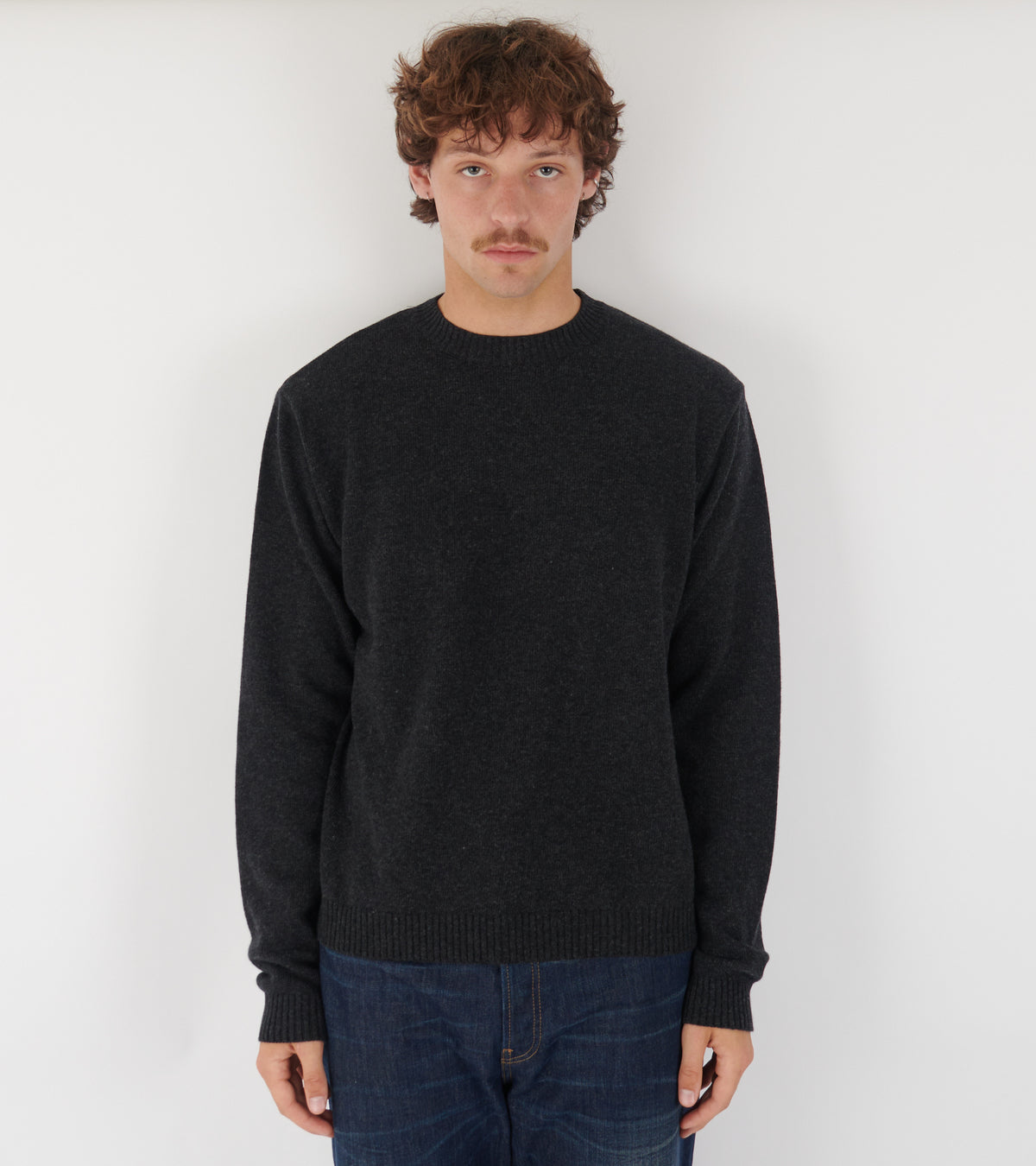 Logo Knit Sweat Black