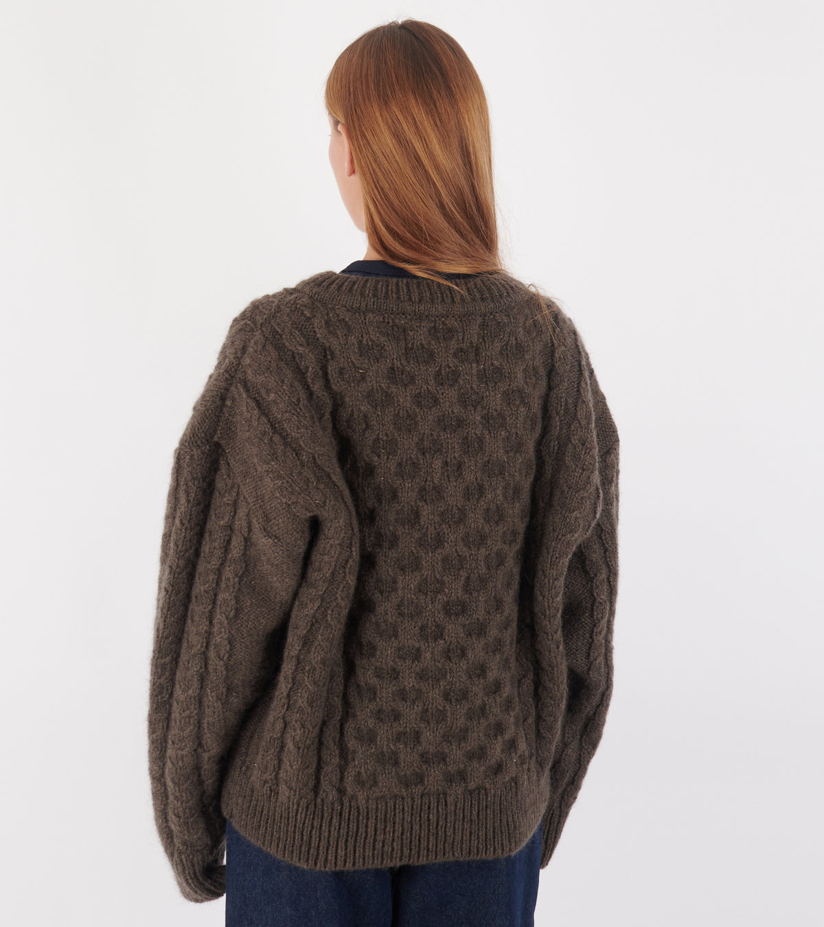 Lennox Cardigan Dark Brown