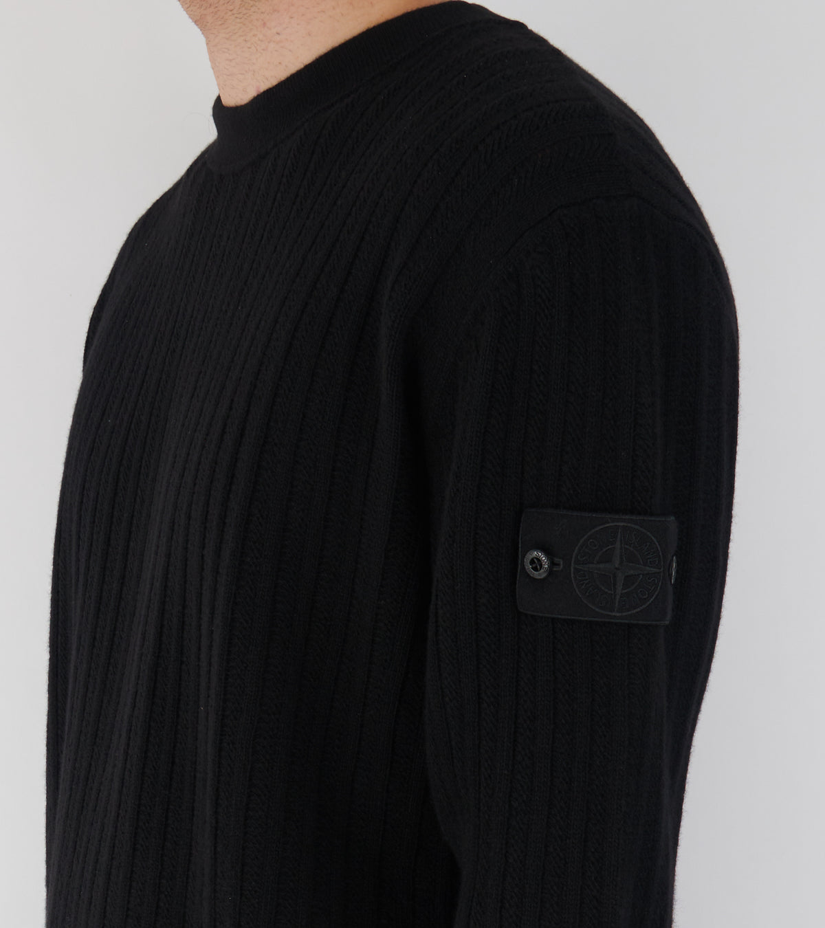 Ghost Structured Knit Black