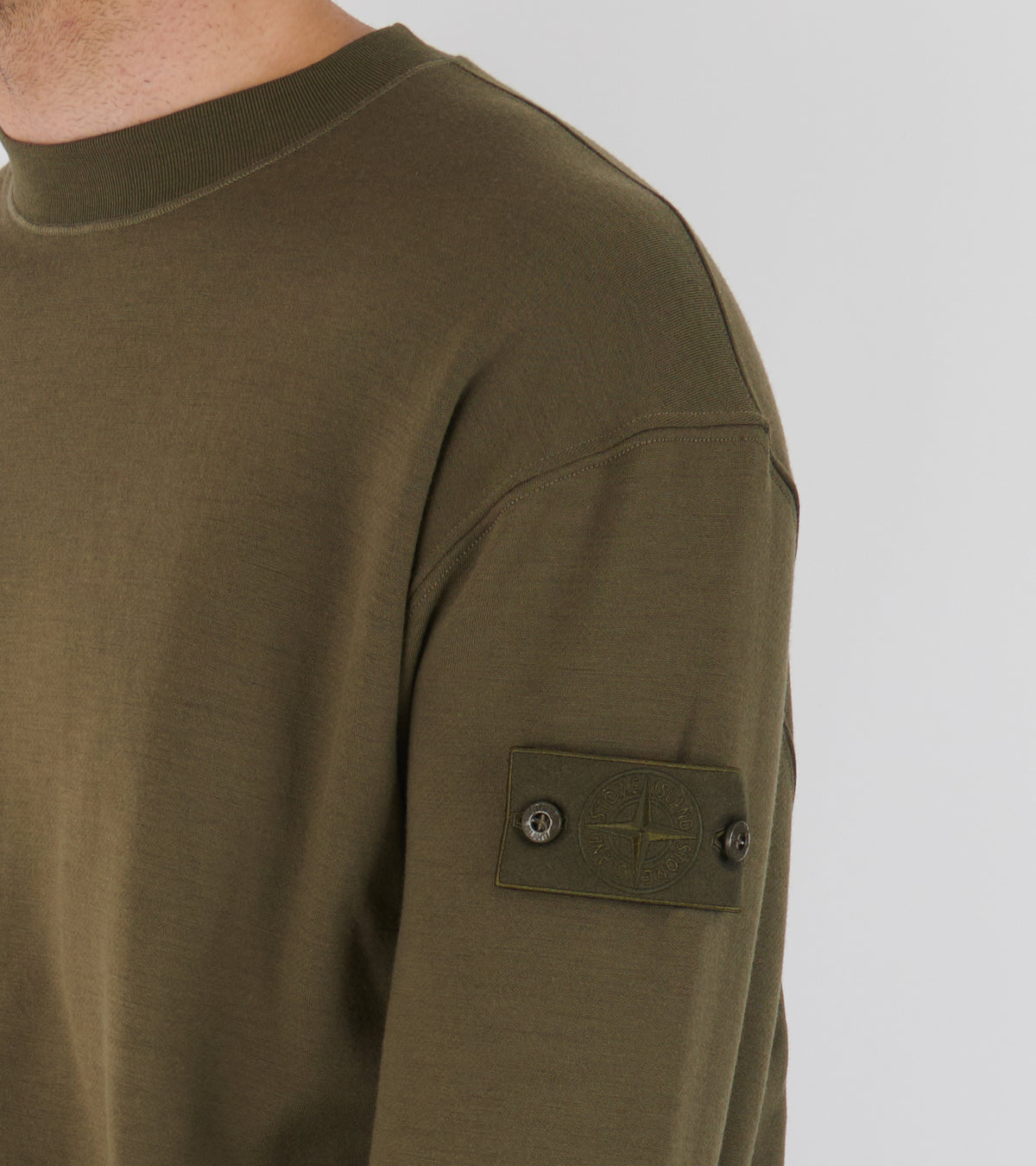 Ghost Wool Crewneck Olive Green