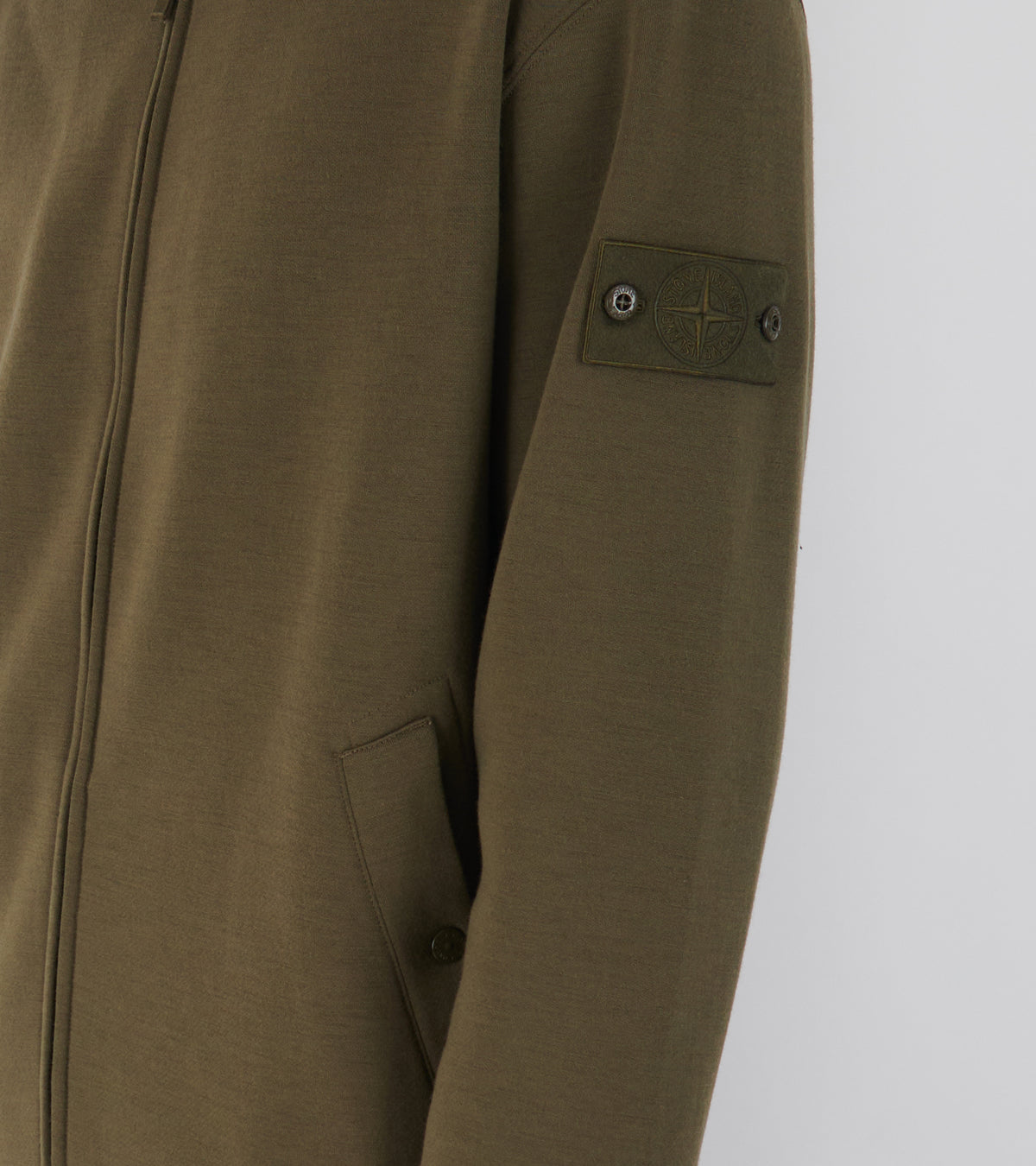 Ghost Overshirt Sweatshirt Olive Green