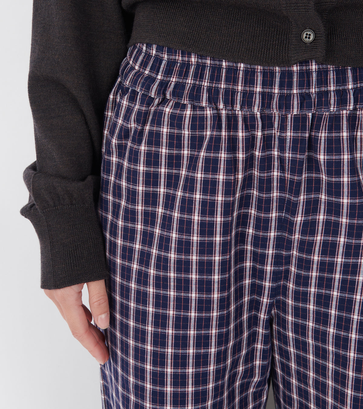 Jasmine Pants Navy/White/Red Check