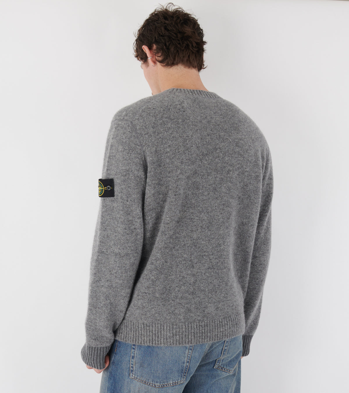 Classic Crewneck Knit Light Grey