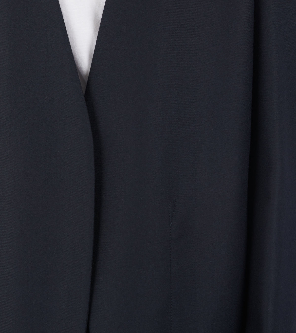 Minimal Wool Jacket Navy