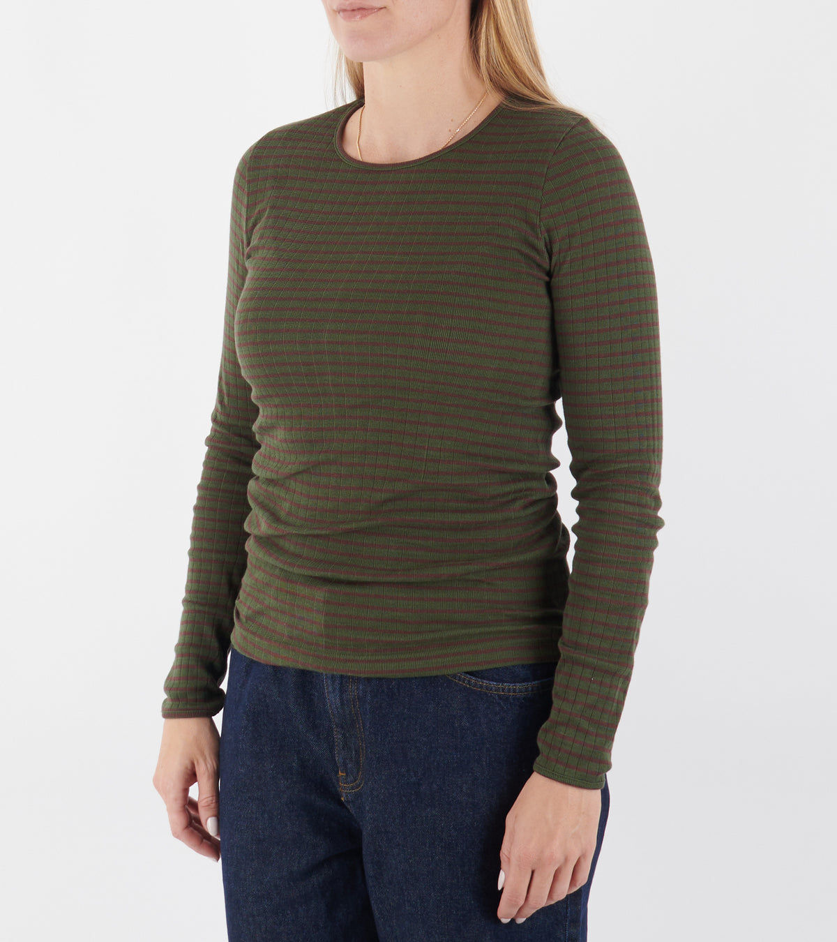101 Rib Stripes Olive/Brown