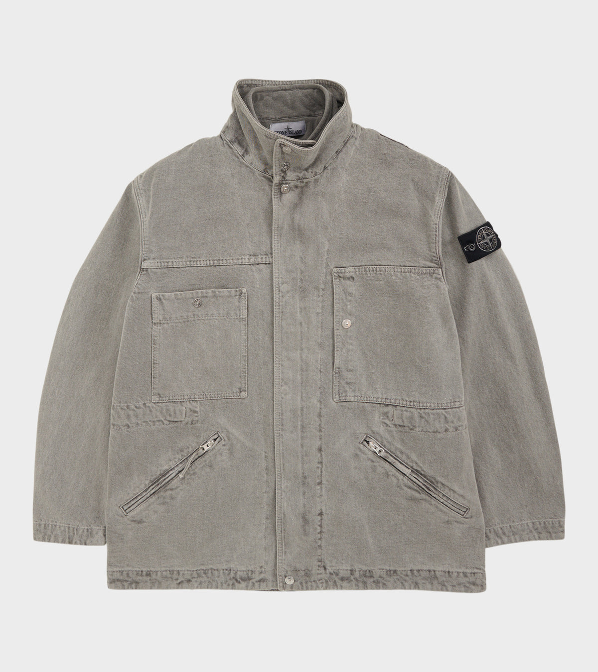 Mineral Dyed Cotton Jacket Grey