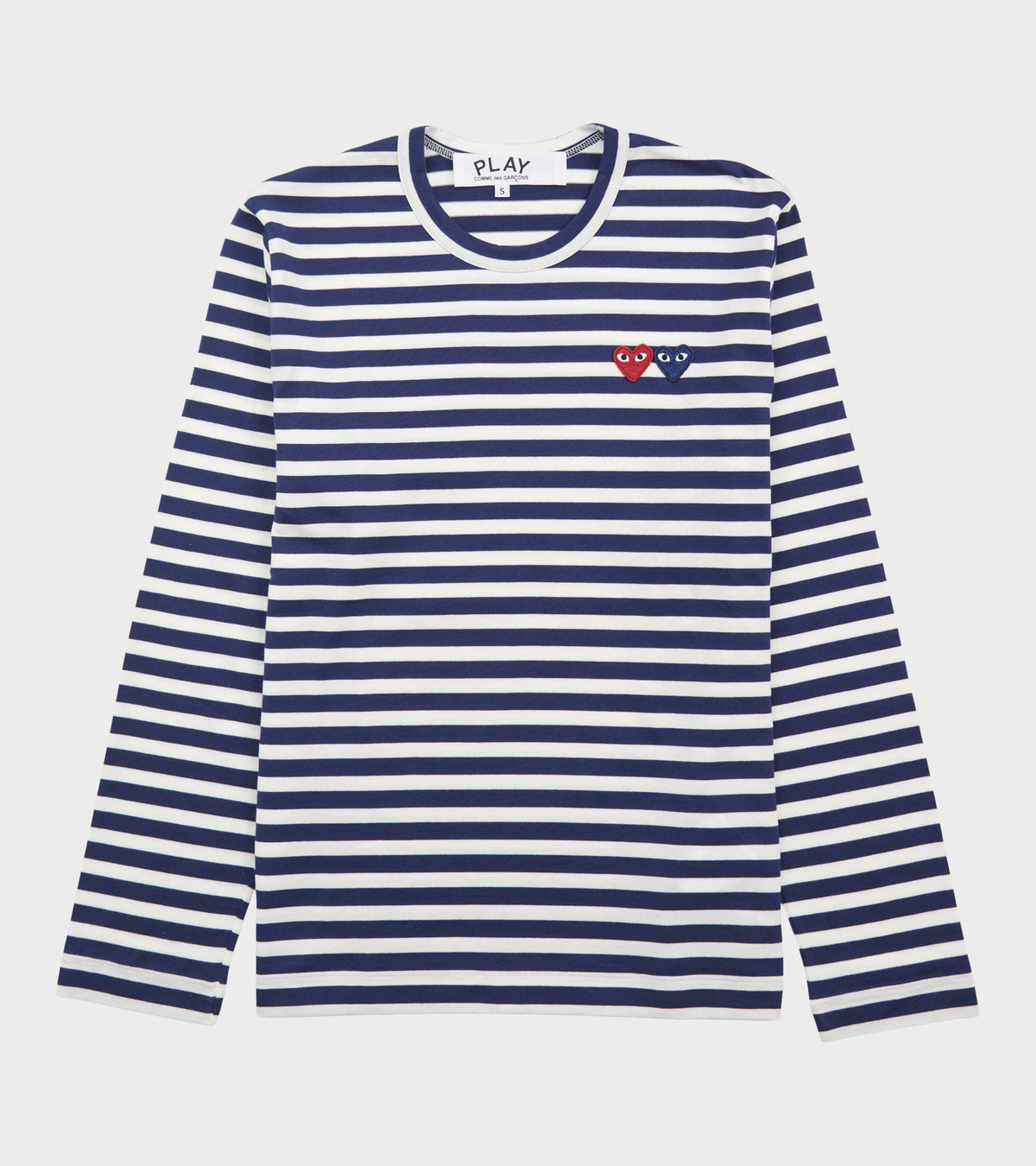 T-Shirt Double Burgundy Emblem Navy