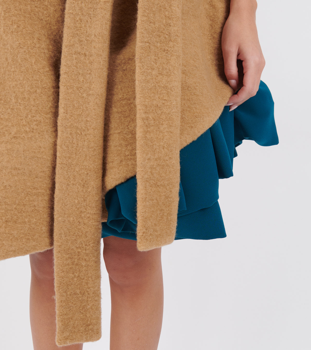 Diana Dress Turquoise/Brown