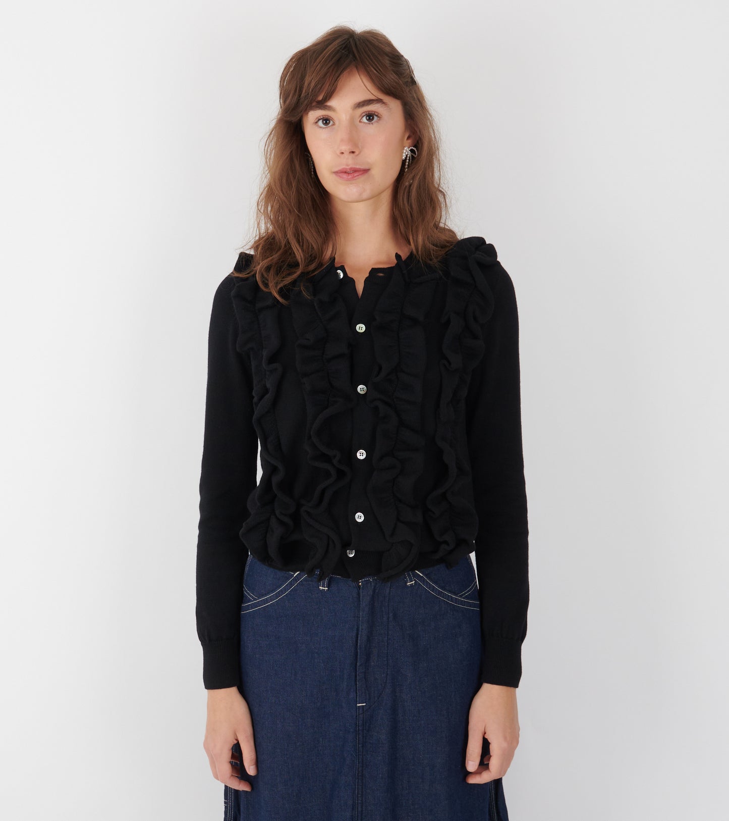 Fringe Sweater Black