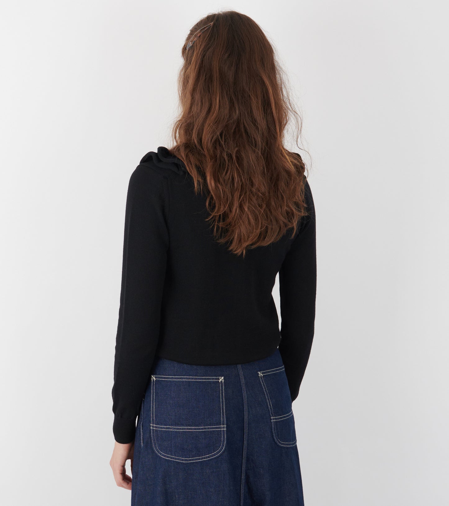 Fringe Sweater Black
