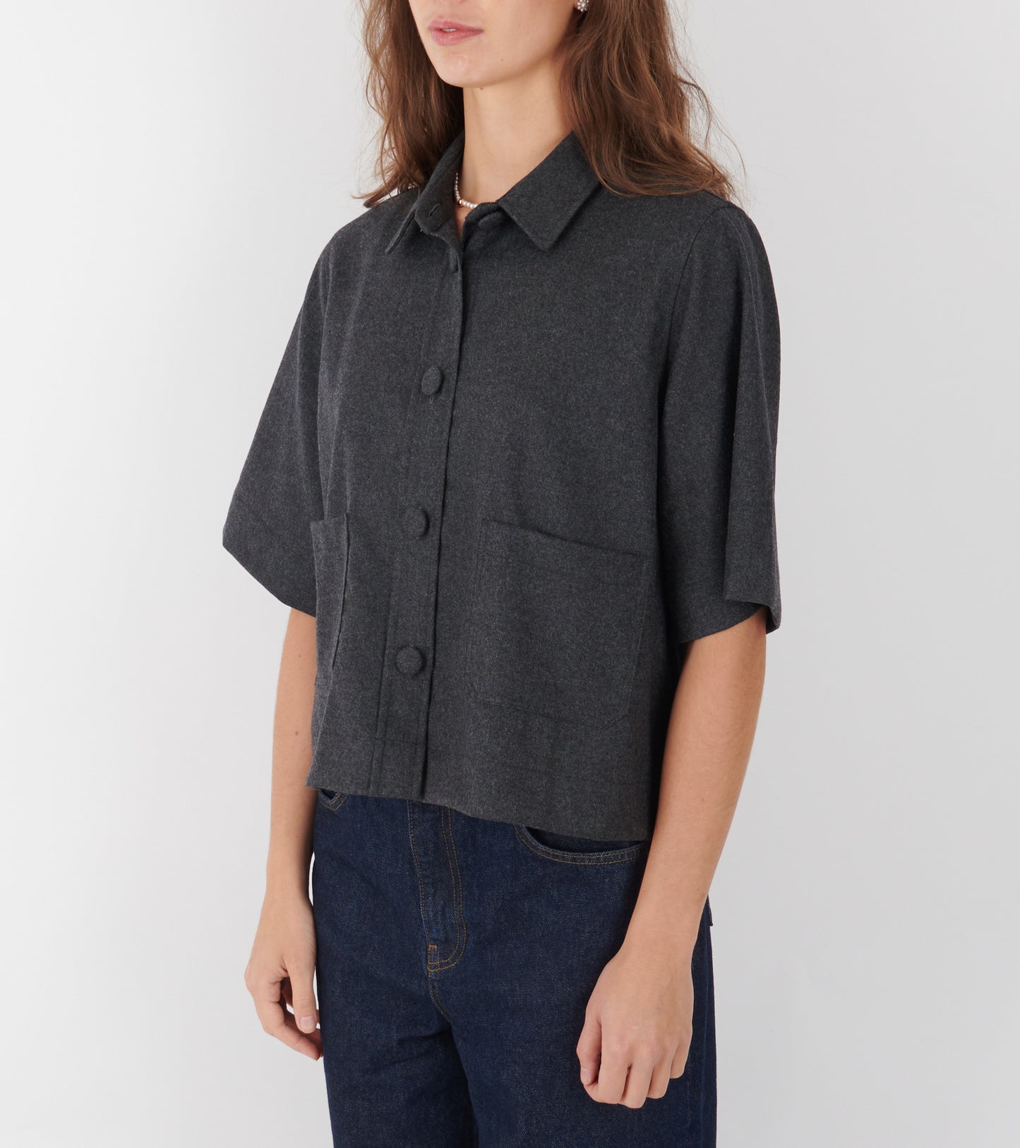 Amanda 2/4 Shirt Grey