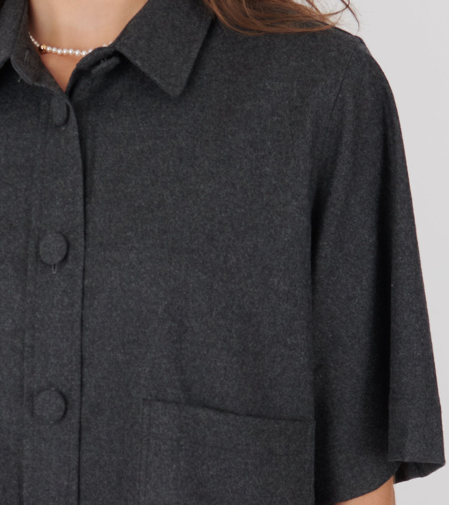 Amanda 2/4 Shirt Grey