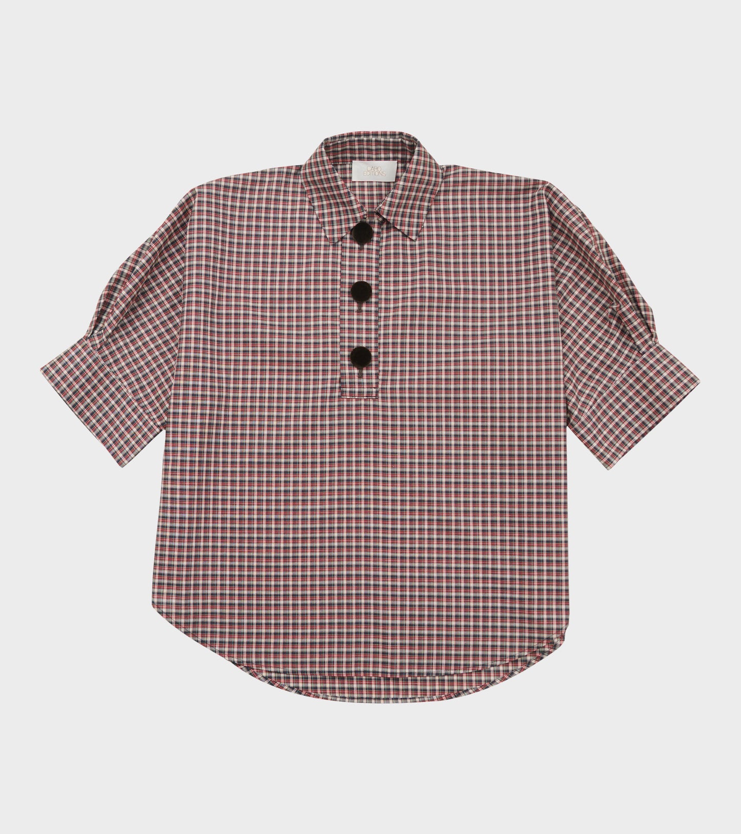 Lisbeth Blouse Red/Black Check