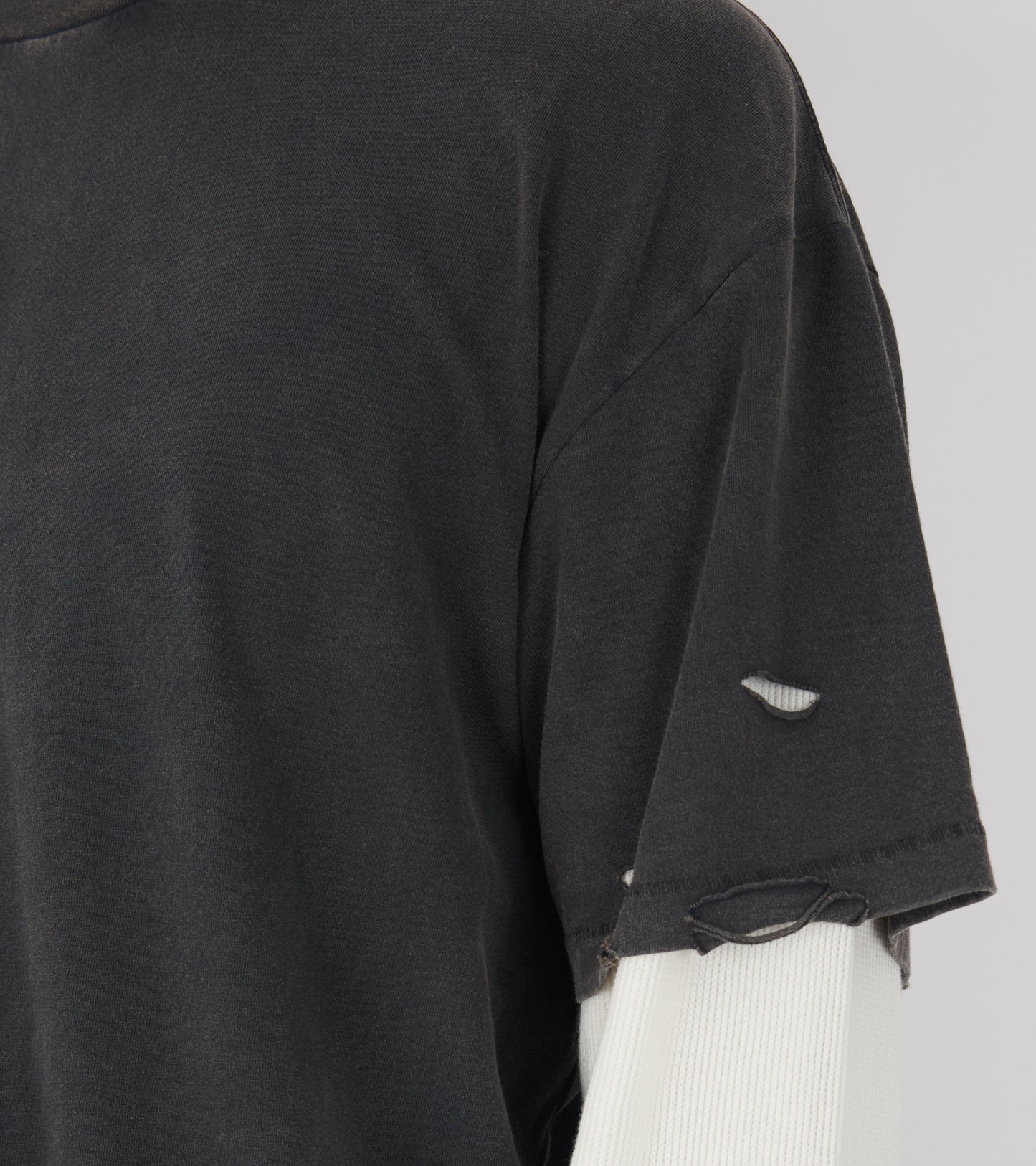 Layered Box Tee Vintage Black/Off-white