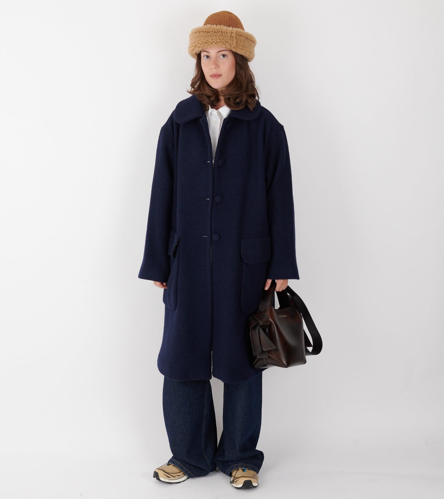 Astrid Long Coat Navy