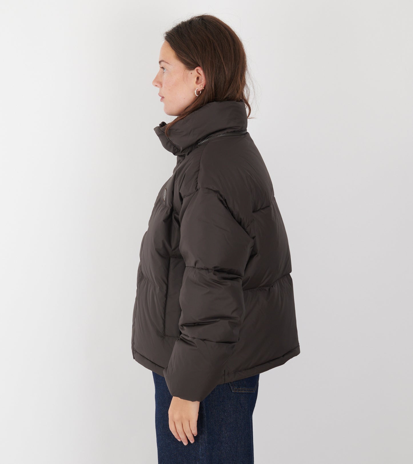 Dyngja Down Cropped Jacket Licorice