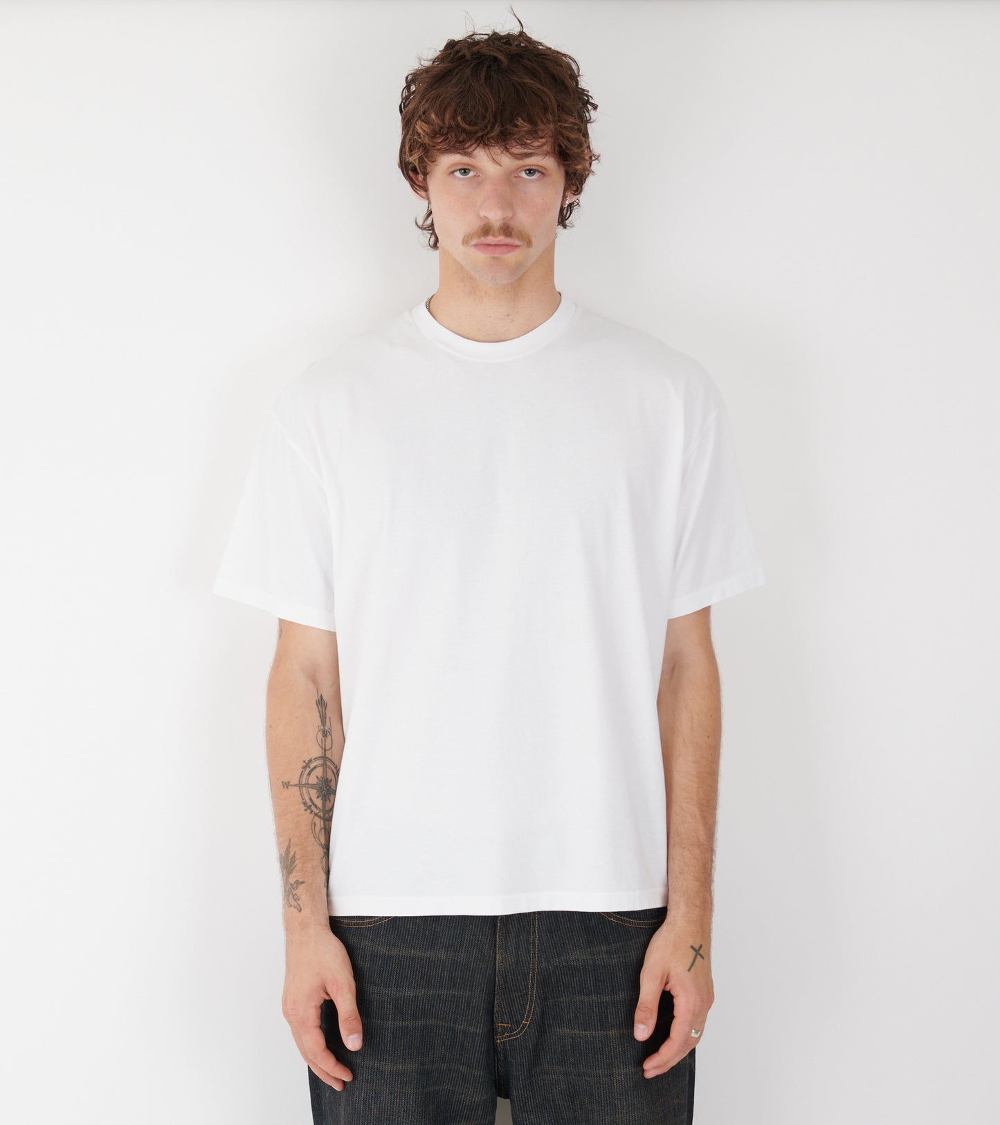 Back Logo Box Tee White