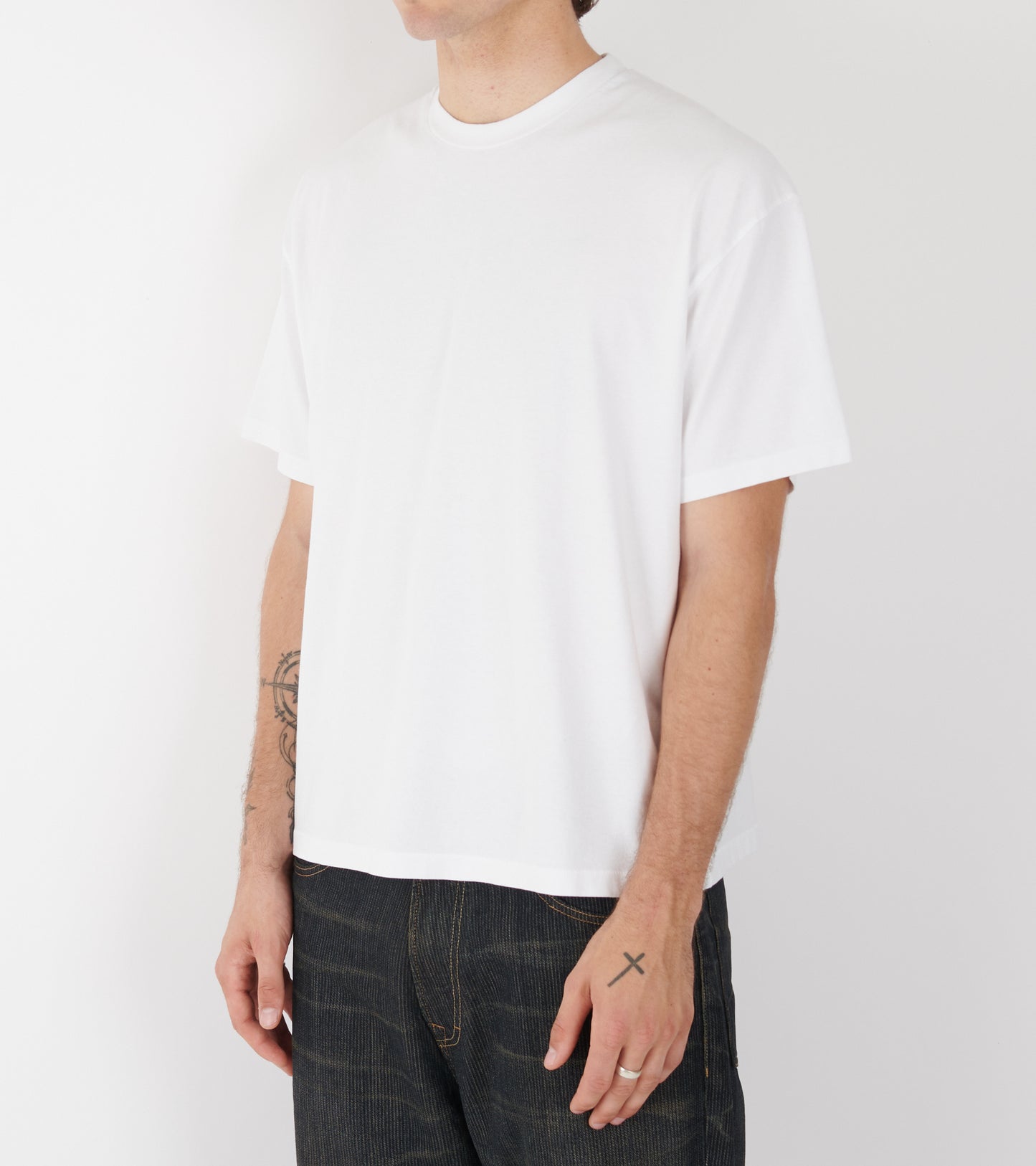 Back Logo Box Tee White