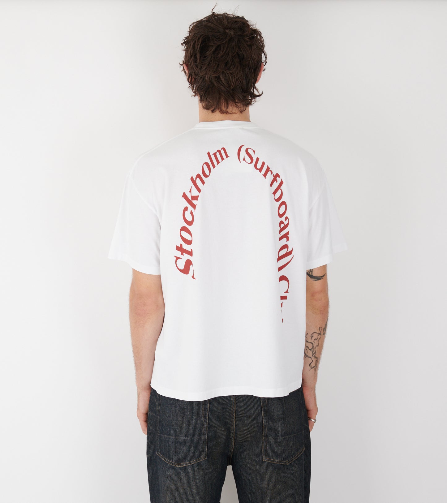 Back Logo Box Tee White