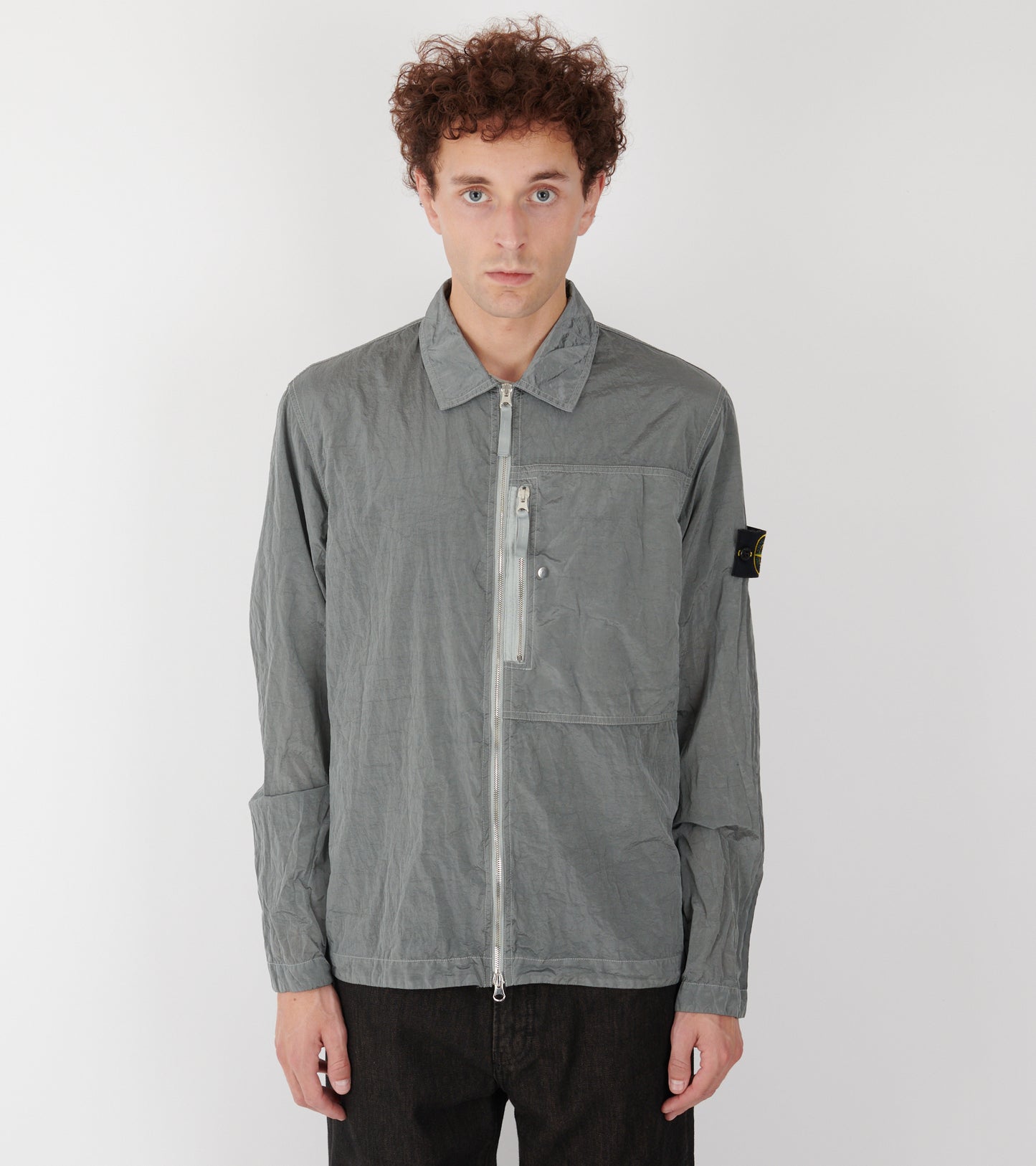 Econyl Nylon Overshirt Grey