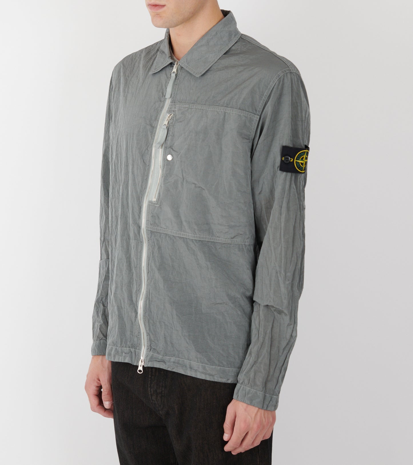 Econyl Nylon Overshirt Grey