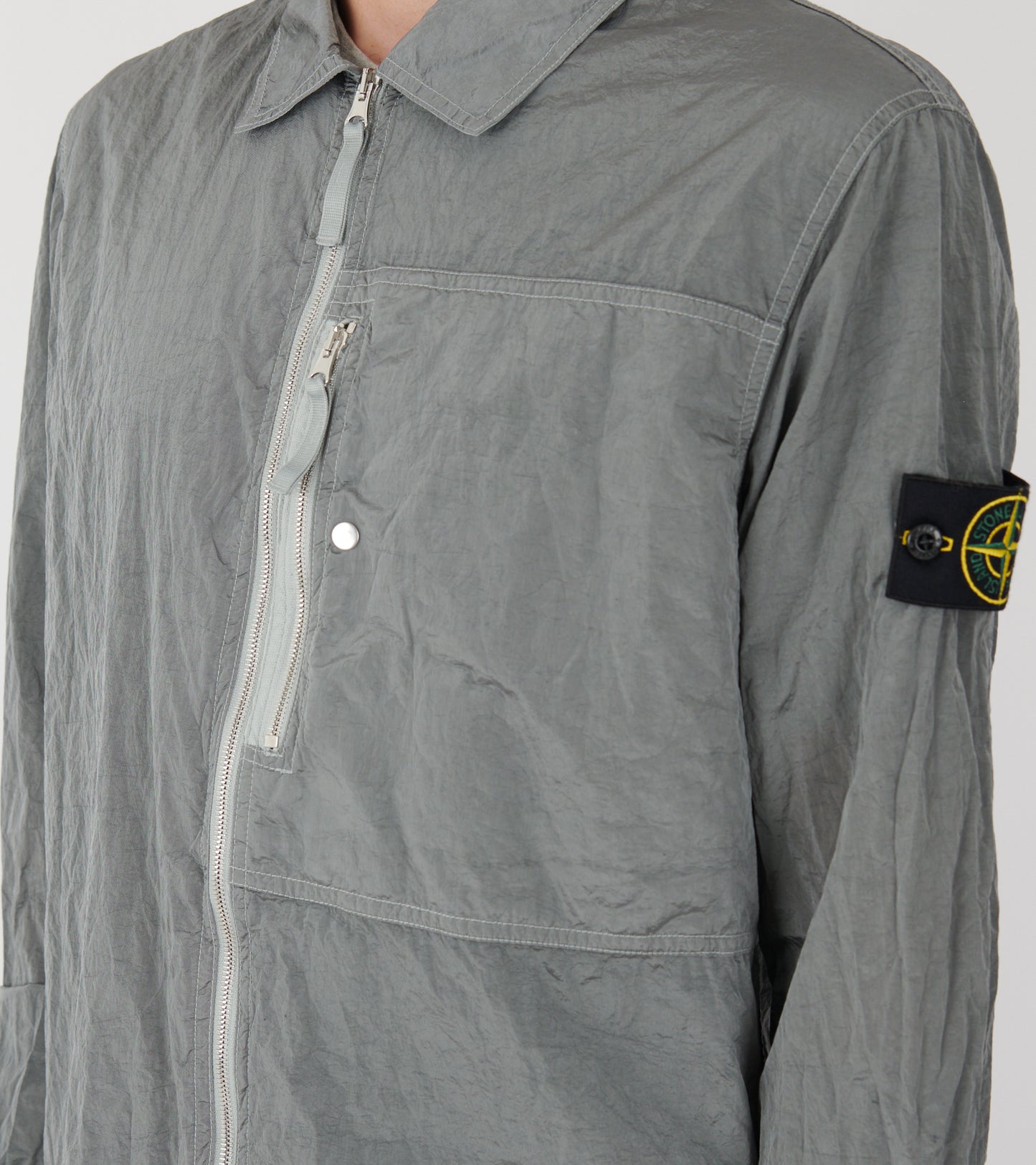 Econyl Nylon Overshirt Grey