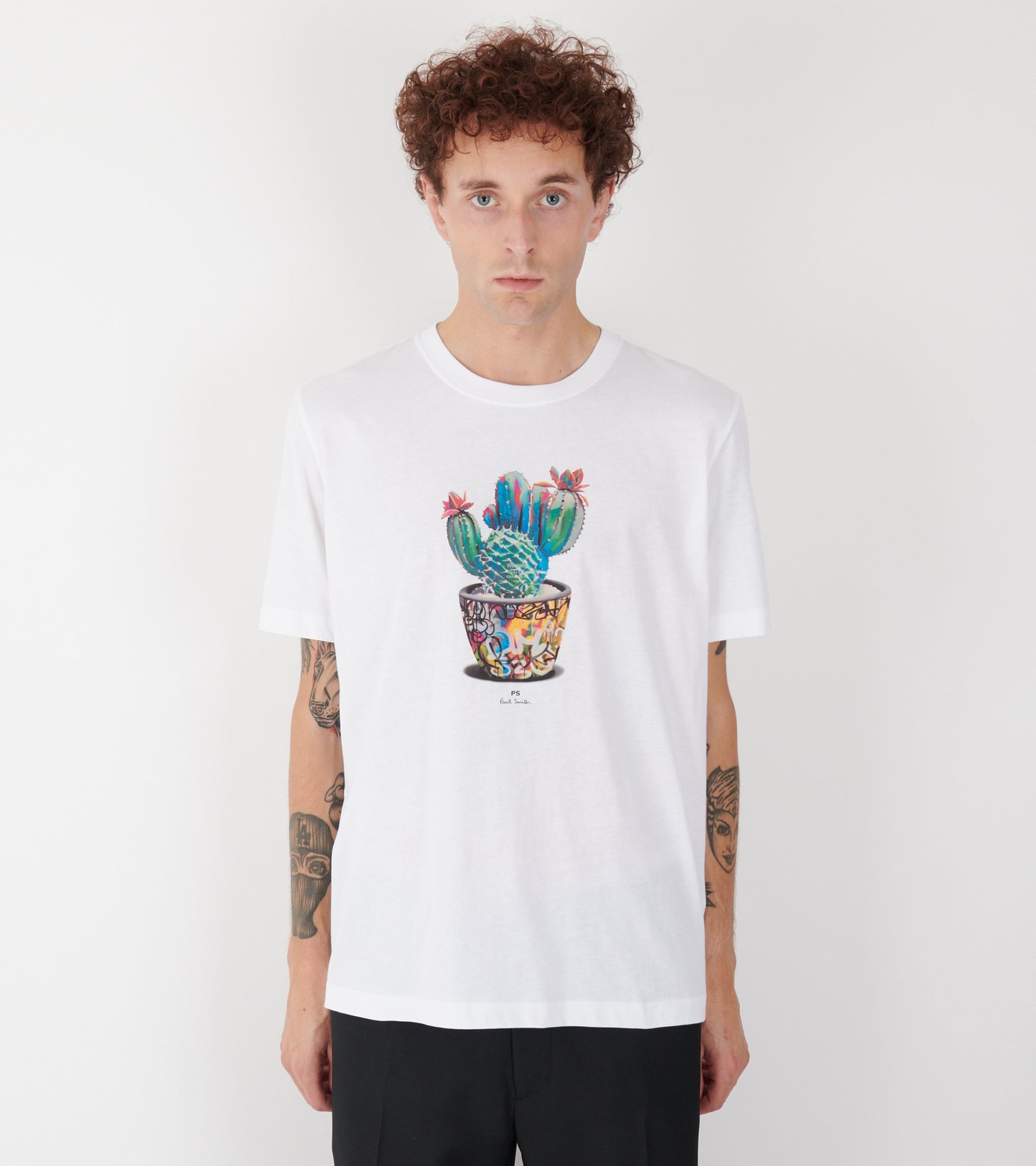 Cactus Print T-shirt White