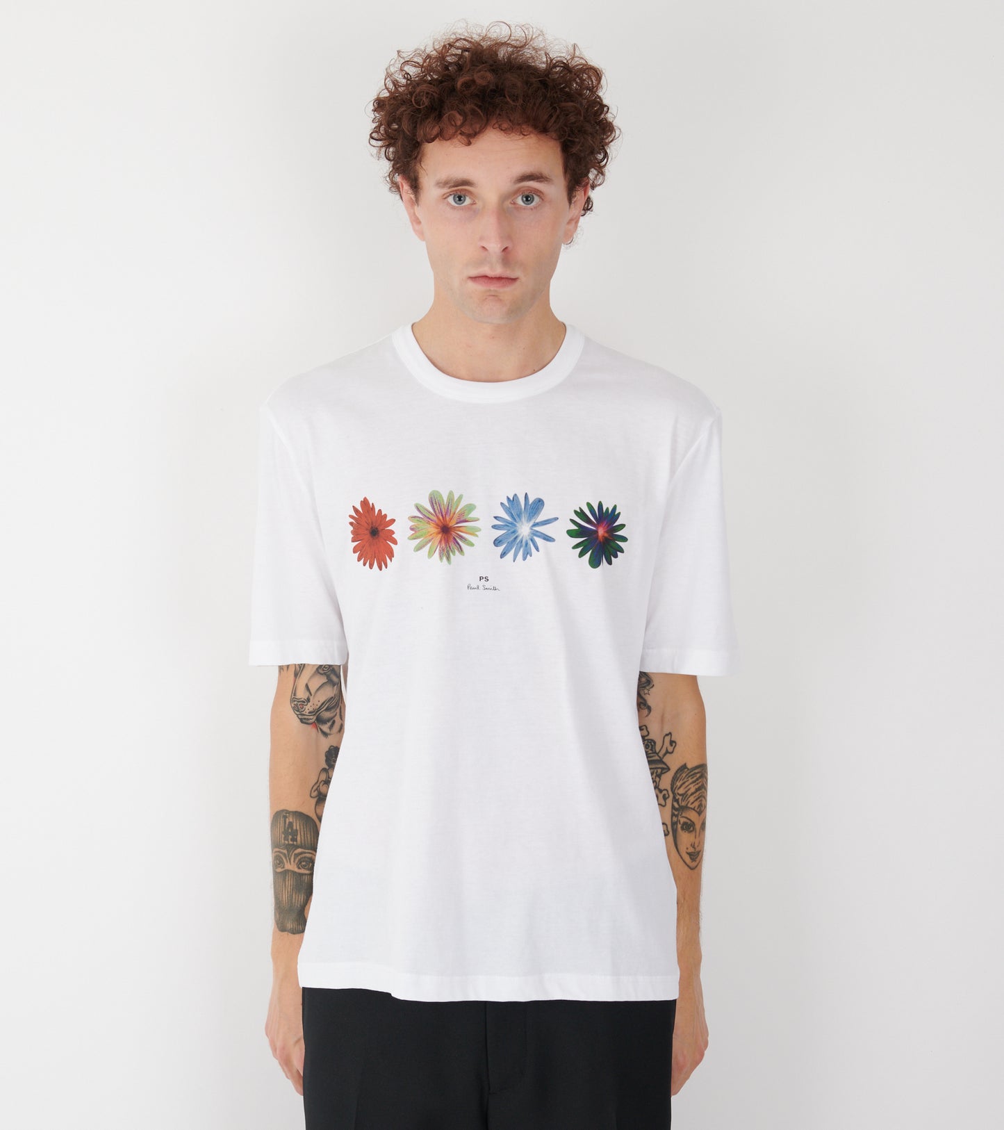 Flower S/S T-shirt White