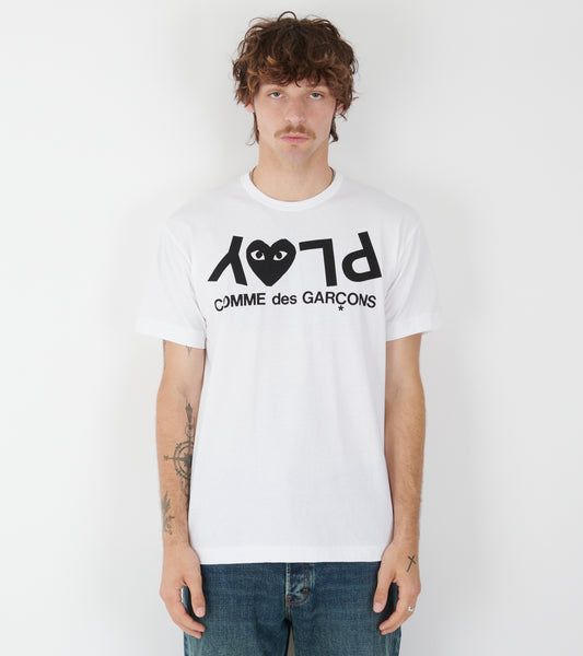 U Logo Print T-shirt White
