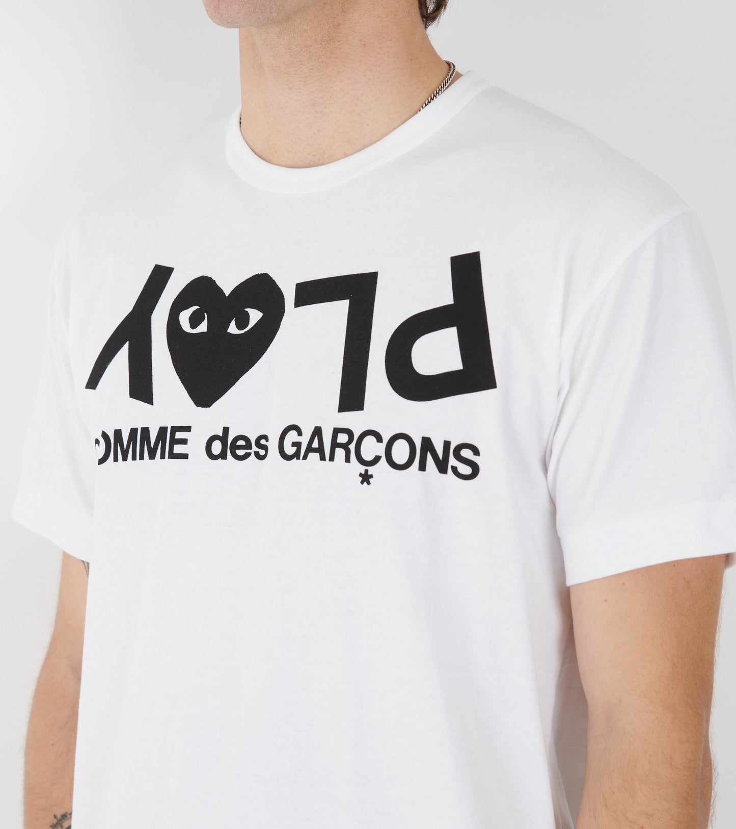 U Logo Print T-shirt White